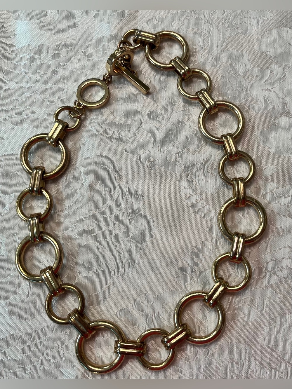 Anne Klein Gold-Tone Linked Chunky Chain Necklace